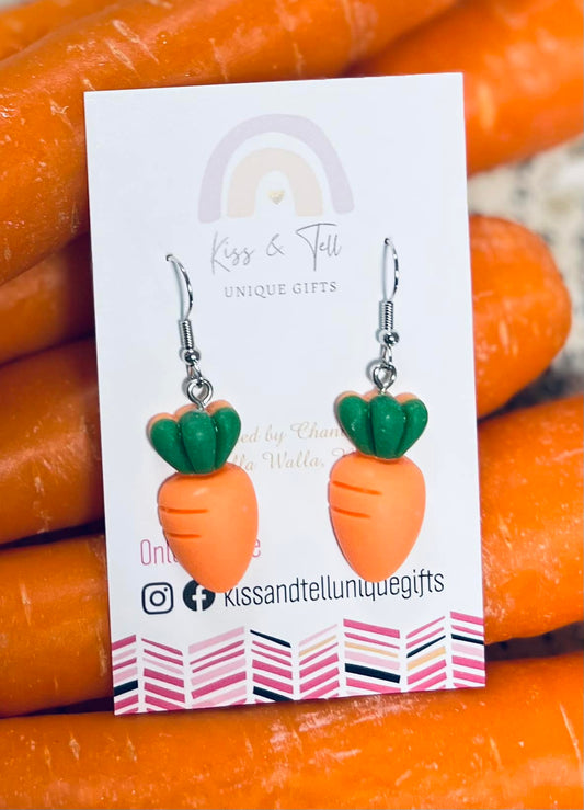 Carrot Dangle Earrings