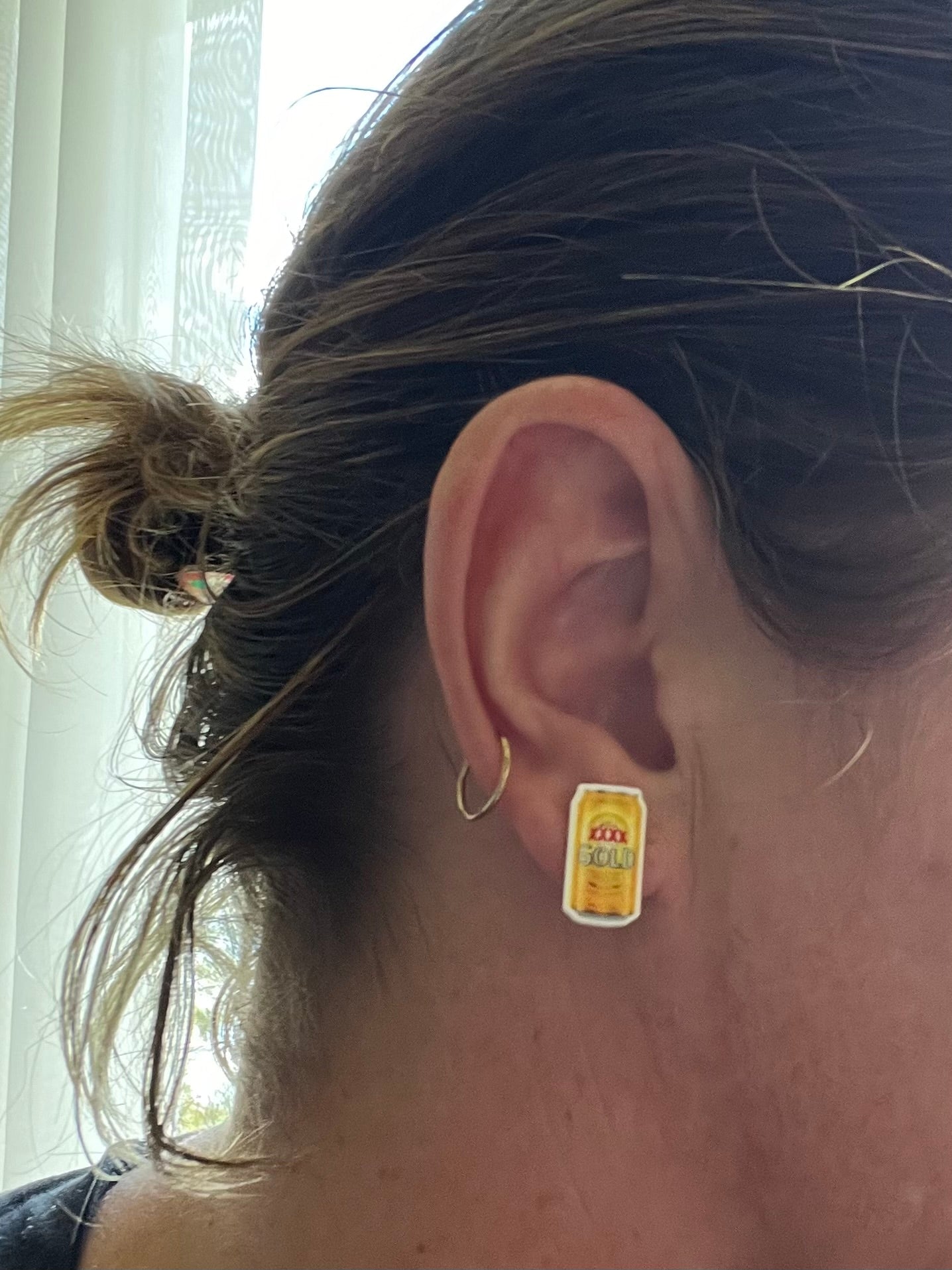 XXXX Beer Can Stud Earrings