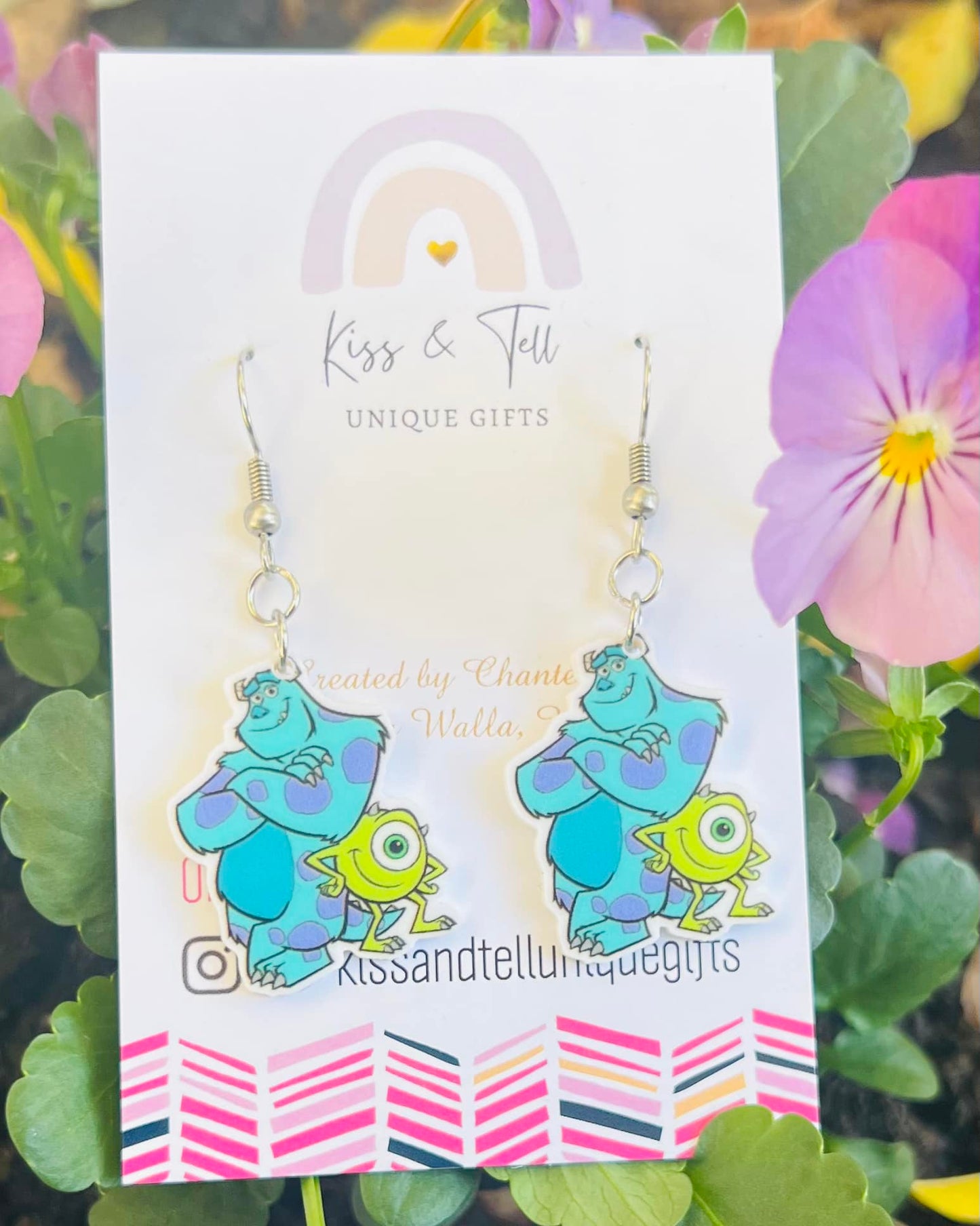 Monsters Movie Dangle Earrings