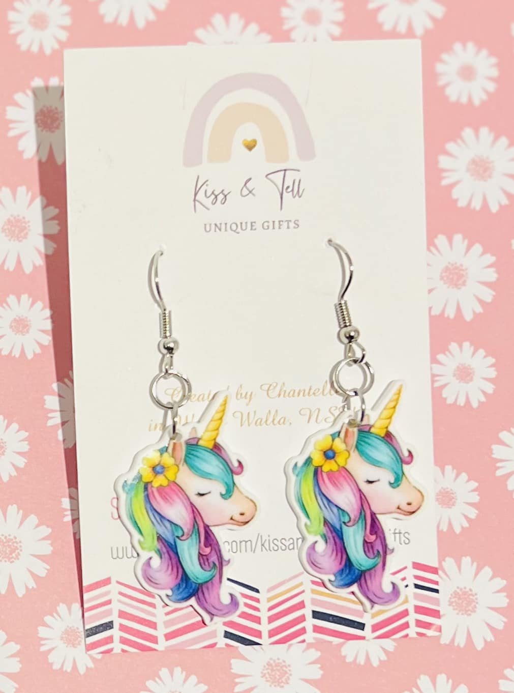 Pretty Unicorn Dangle Earrings