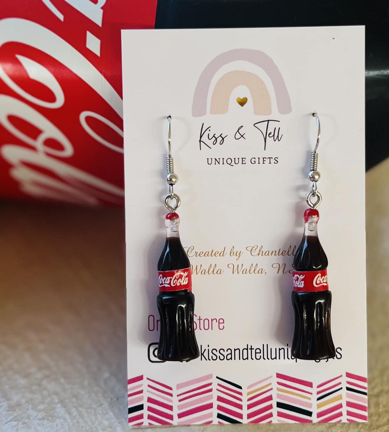 Coke Bottle Dangle Earrings