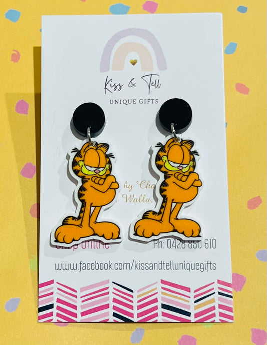 Garfield Dangle Earrings