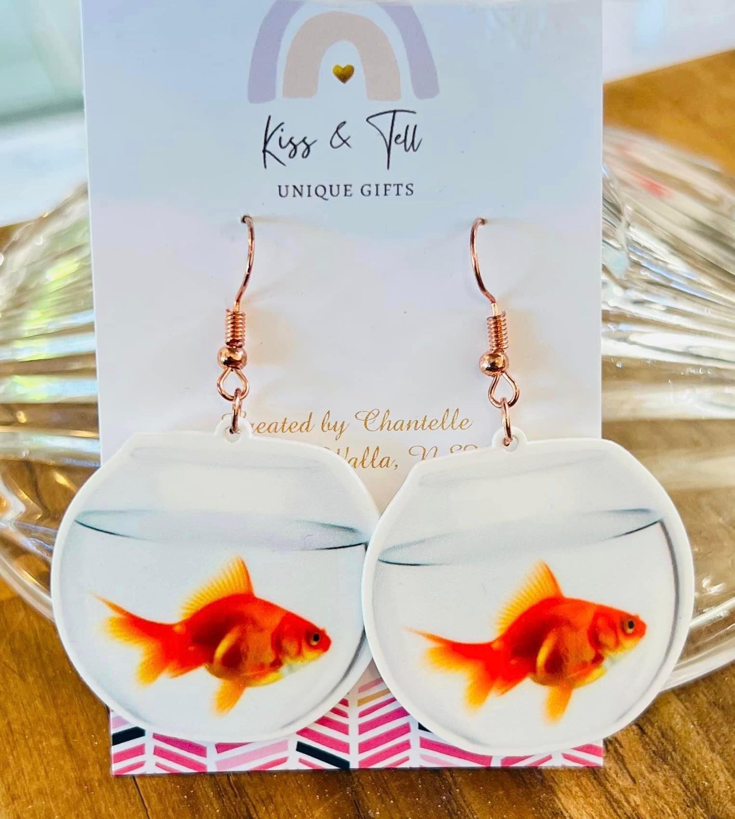 Fish Bowl Dangle Earrings