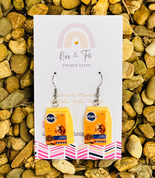 Dog Food Packet Earrings