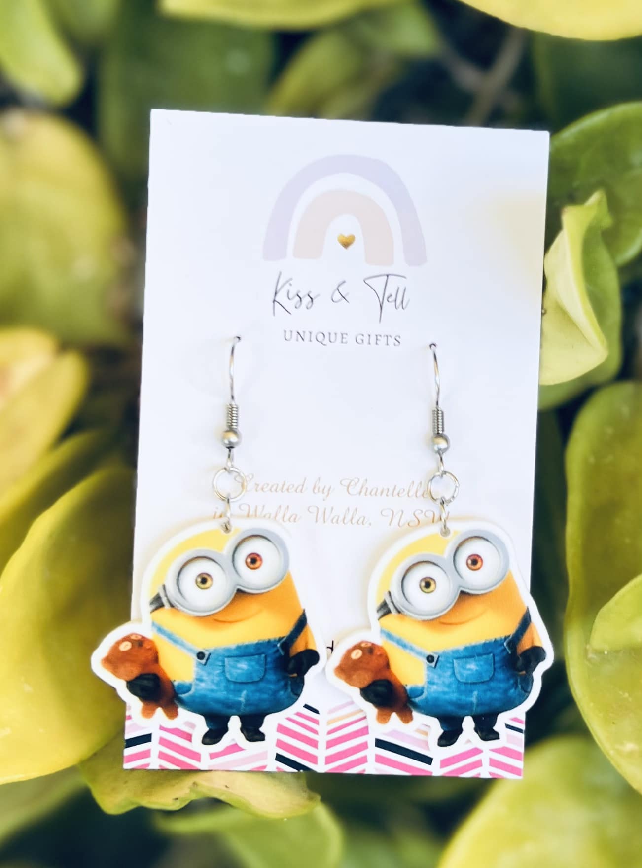 Bob Minion Dangle Earrings