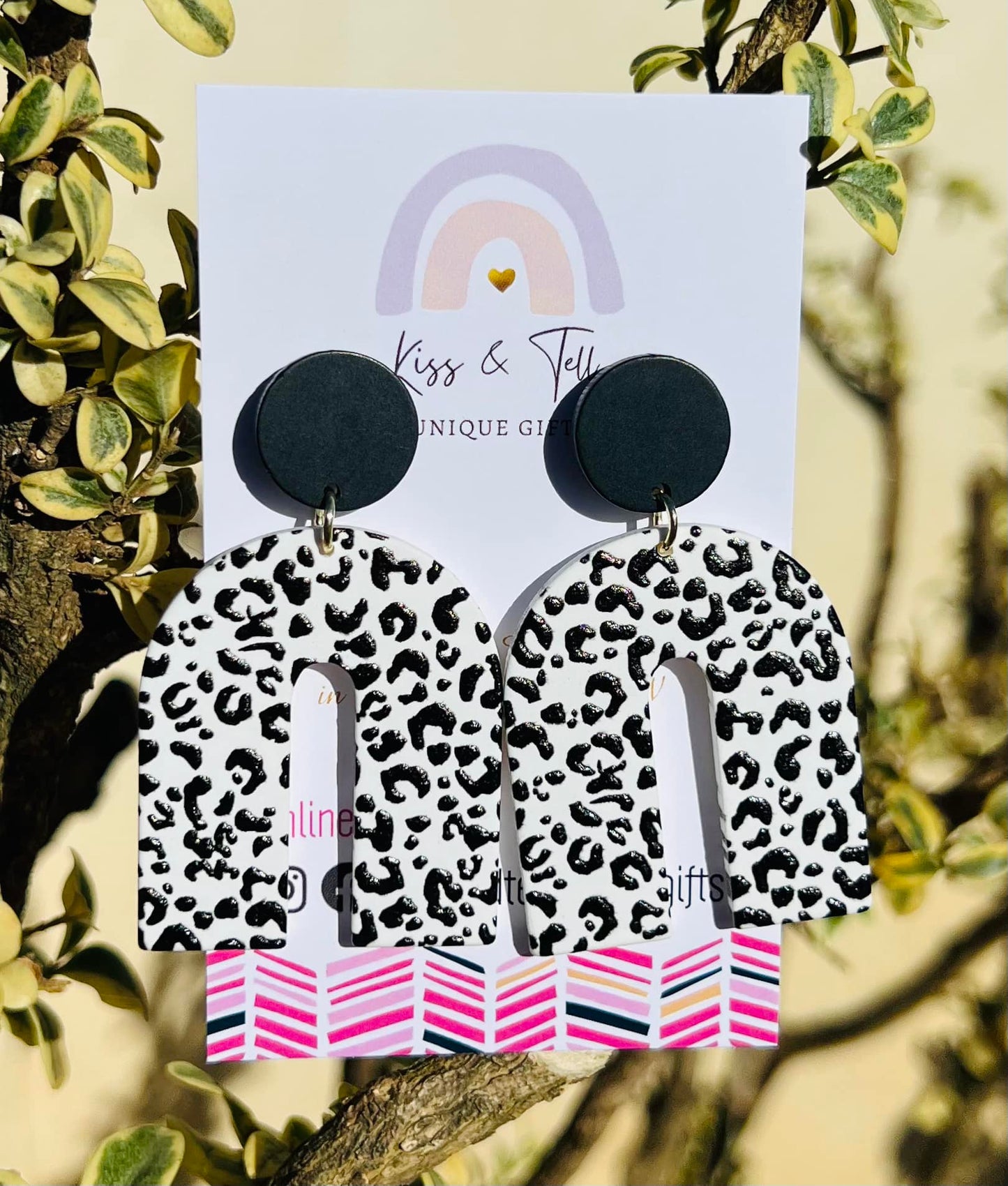 Leopard Print U-Drop Earrings