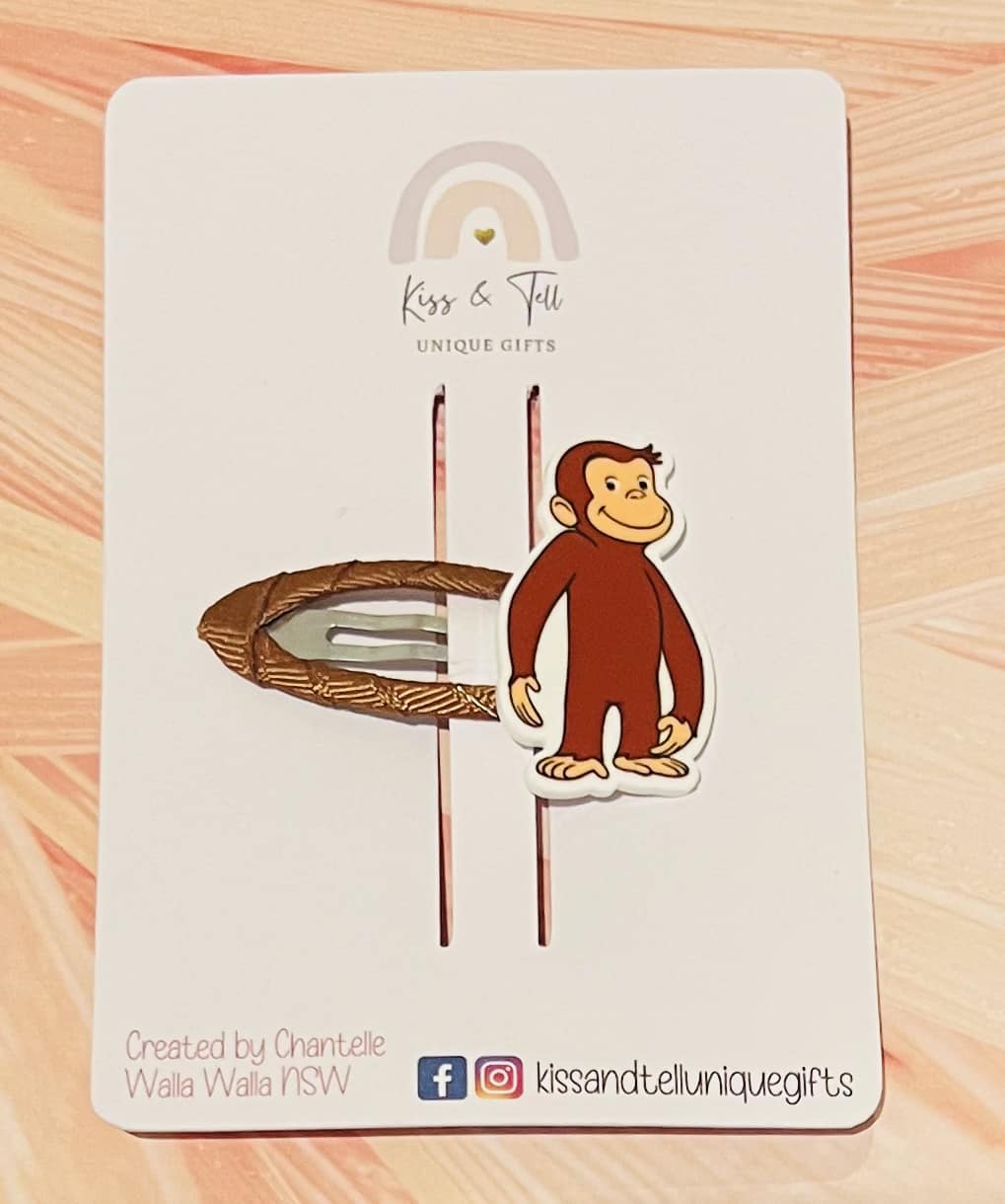 Curious George Hair Clip