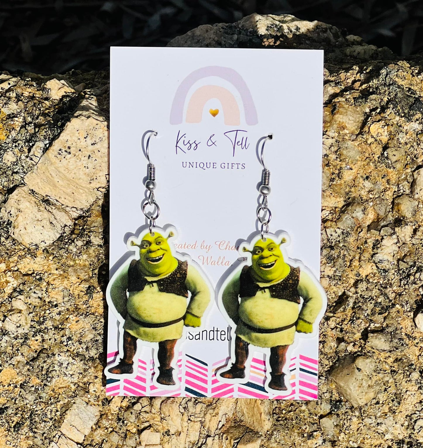 Shrek Character Dangle Earrings