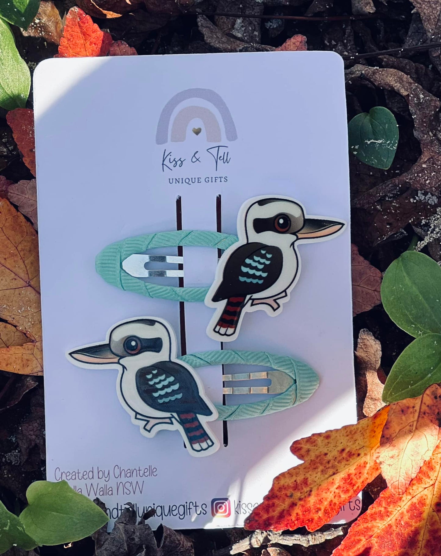 Kookaburra Hair Clip Set