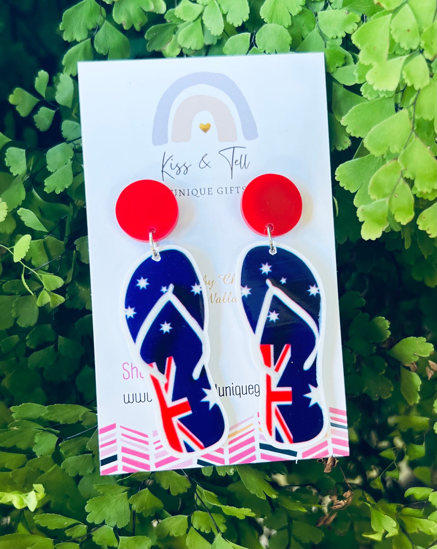 Australia Day Thongs Earrings