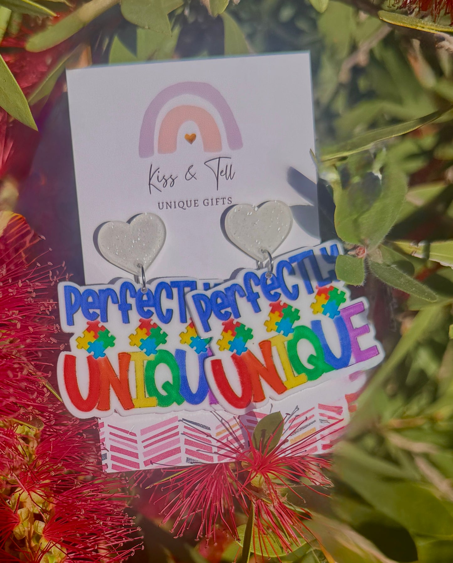 'Perfectly Unique' Autism Awareness Earrings