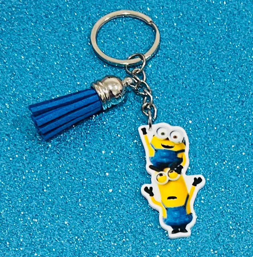 Kevin & Bob Minion Keyring