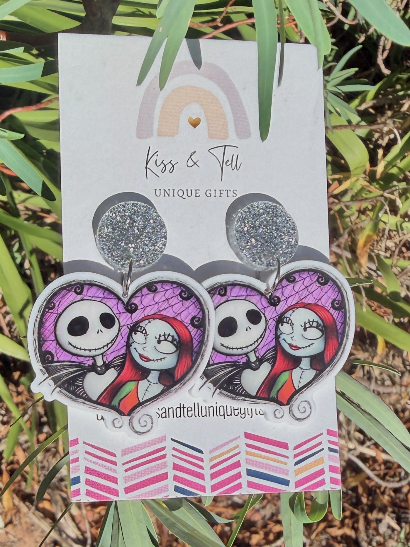 Jack & Sally Character Dangle Earrings
