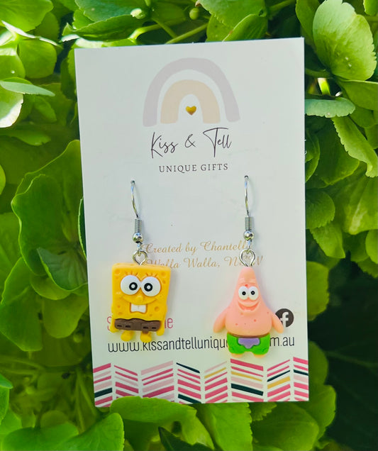 SpongeBob & Patrick Dangle Earrings