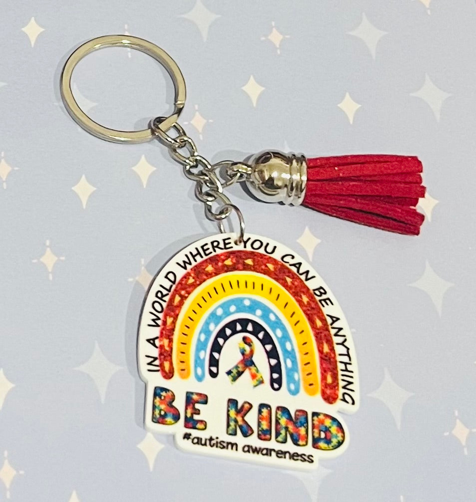 Autism Awareness Keyring