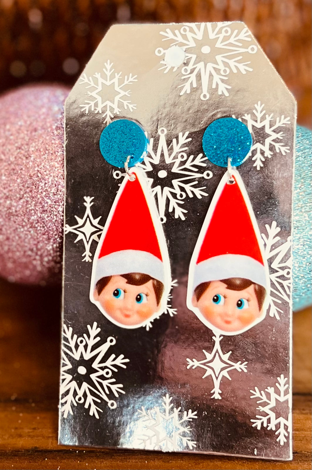 Elf on the Shelf Drop Earrings