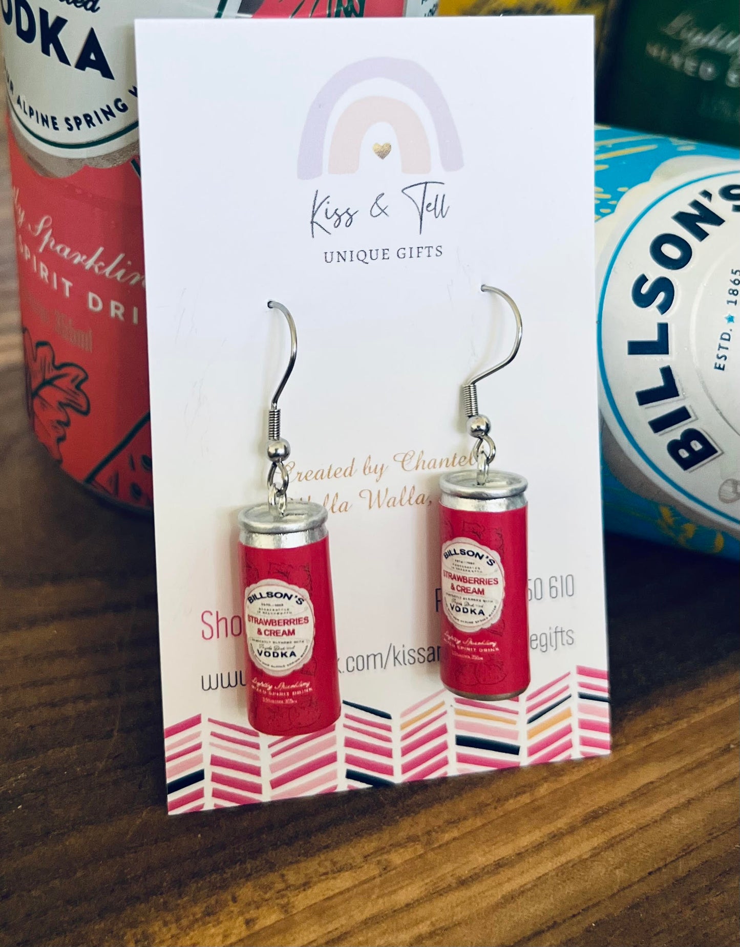 *SALE* Buy 1 = Get 1 FREE! Billson's Drink Earrings