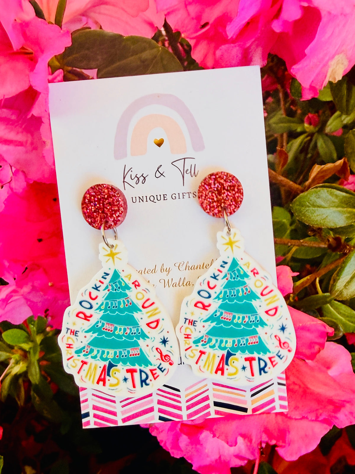 'Rocking Around The Christmas Tree' Dangle Earrings