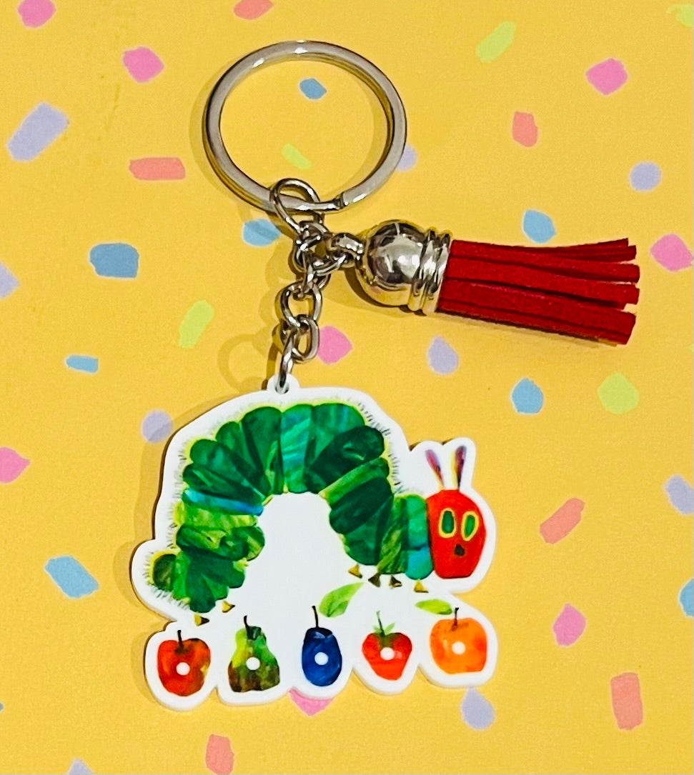 Hungry Caterpillar Keyring With Tassel