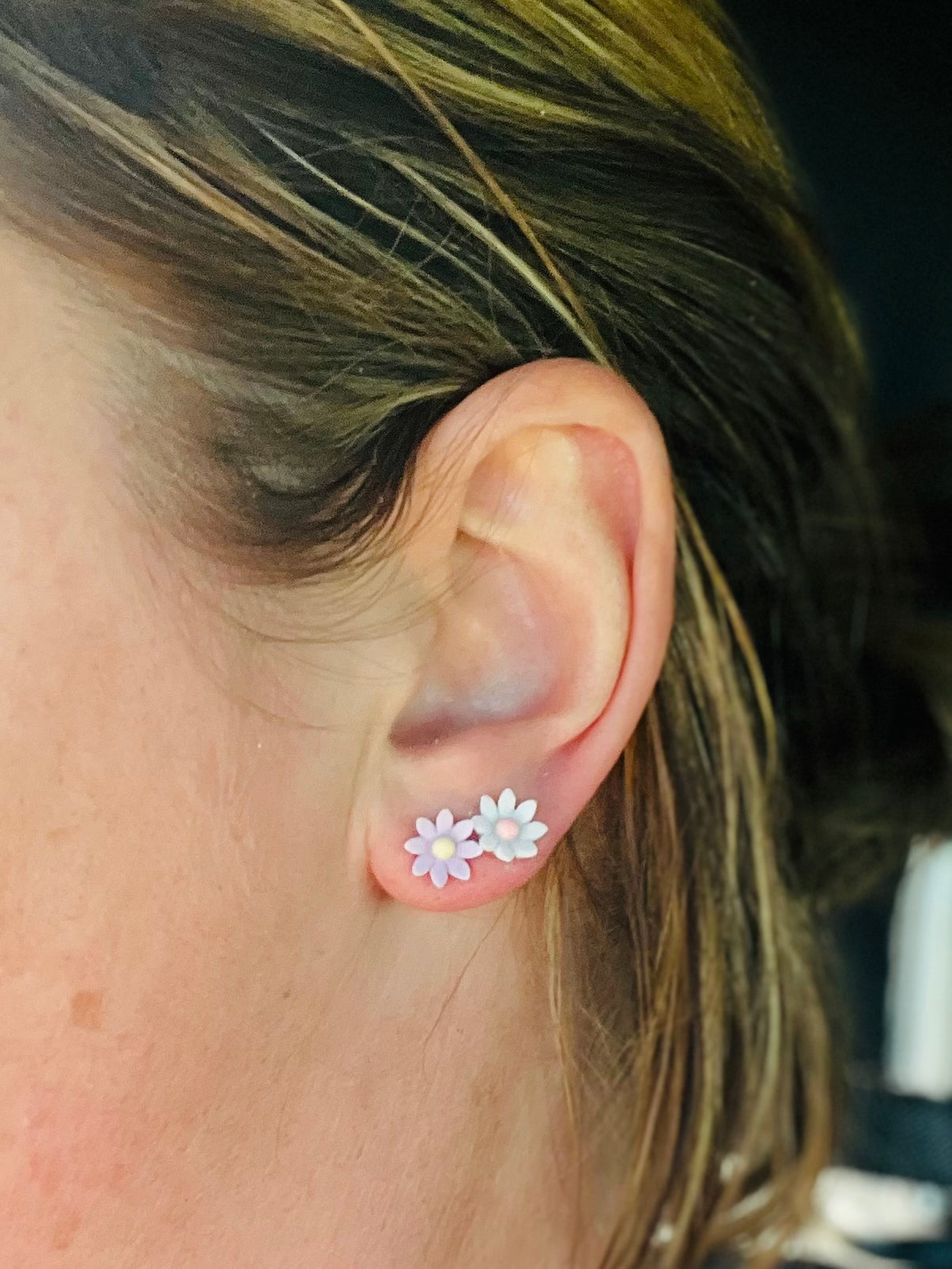 Extra Small Flower Stud Earrings