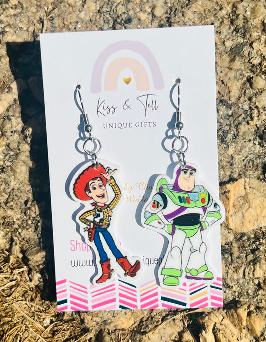 Woody & Buzz Toys Dangle Earrings