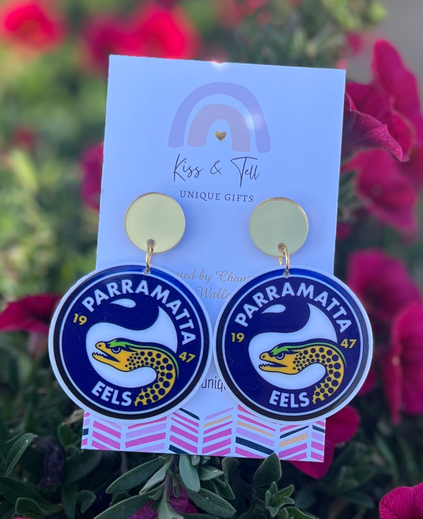 NRL Eels Team Dangle Earrings