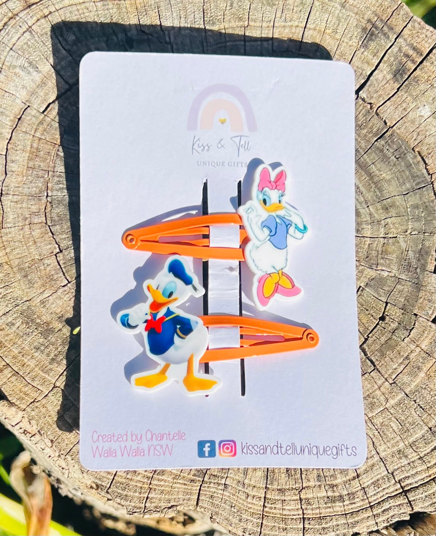 Donald & Daisy Duck Hair Clips