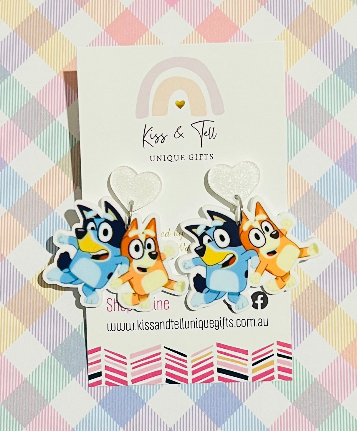 Bluey & Bingo Dancing Dangle Earrings