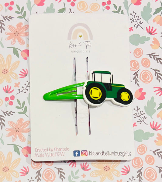 Tractor Hair Clip