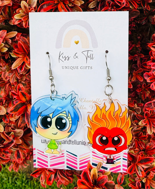 NEW (Double sided) Inside Out Dangle Earrings