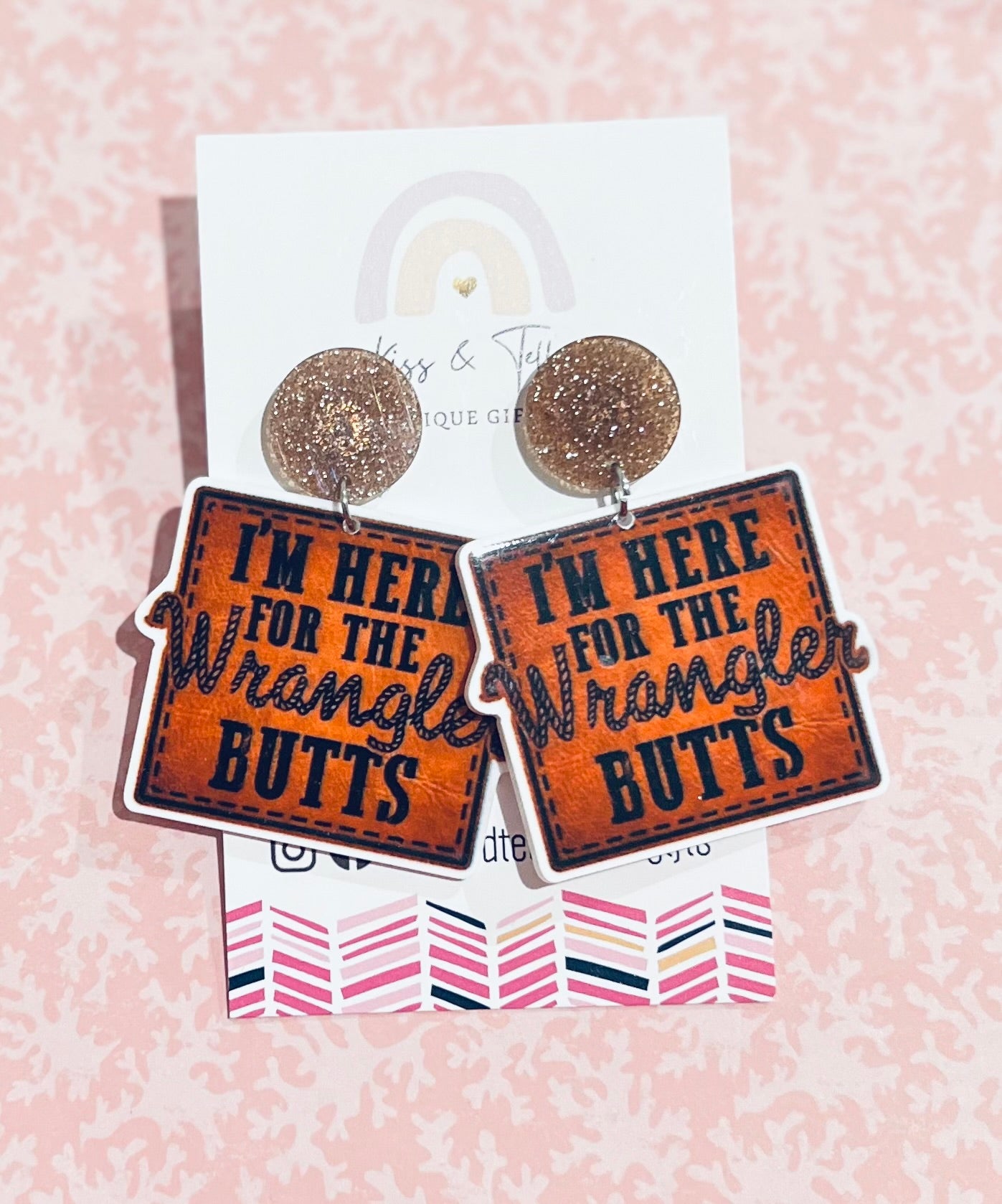 Wrangler Butts Dangle Earrings