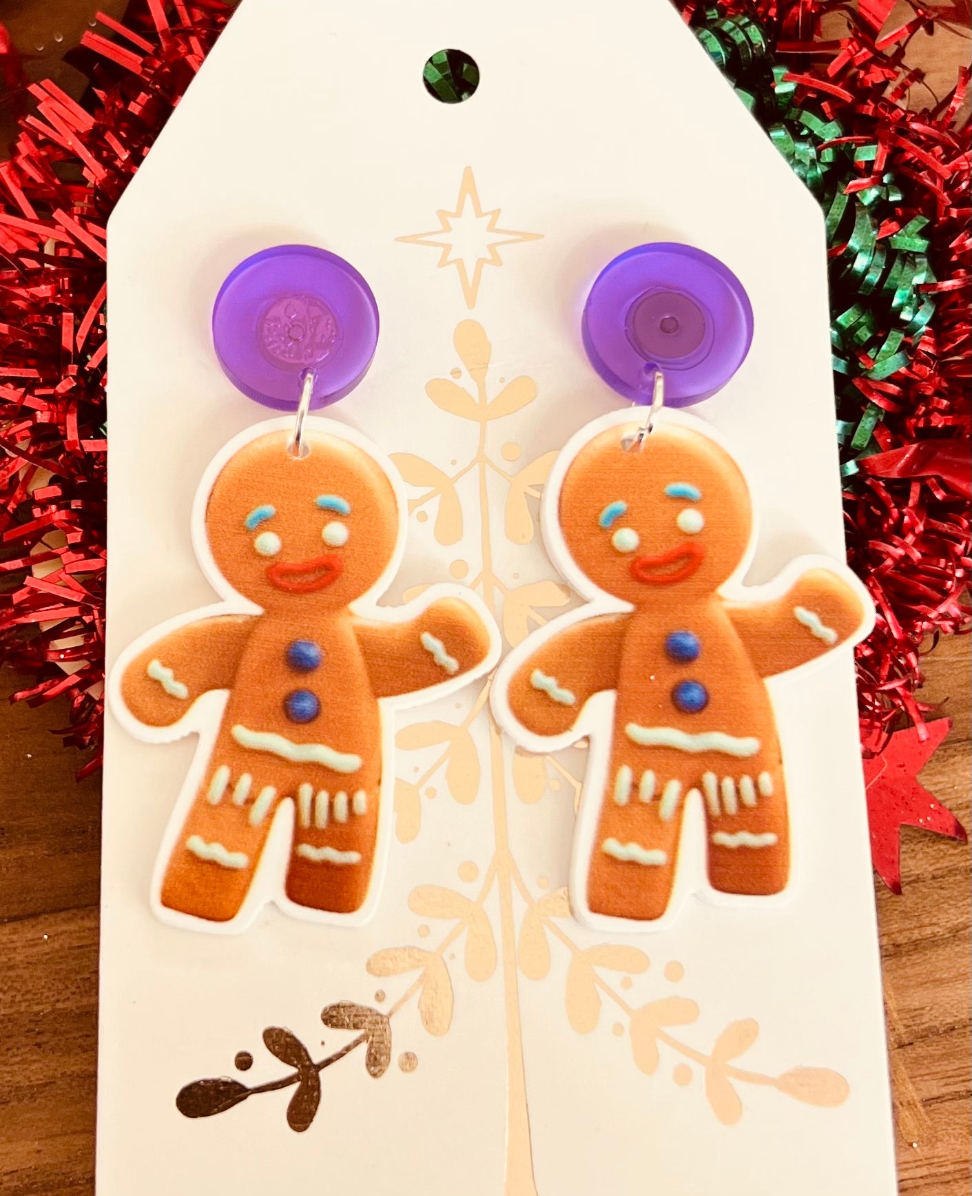 Shrek Gingerbread Man Earrings