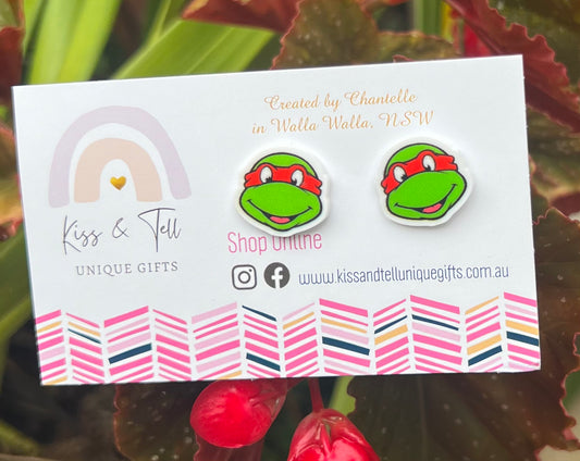 Ninja Turtle Stud Earrings