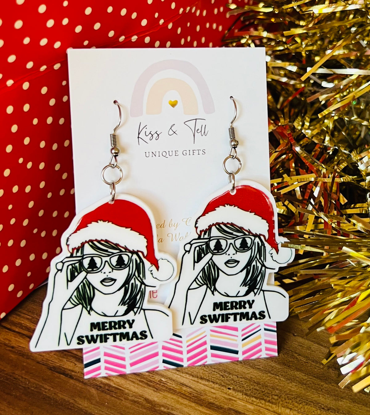 Taylor Swift Christmas Dangle Earrings