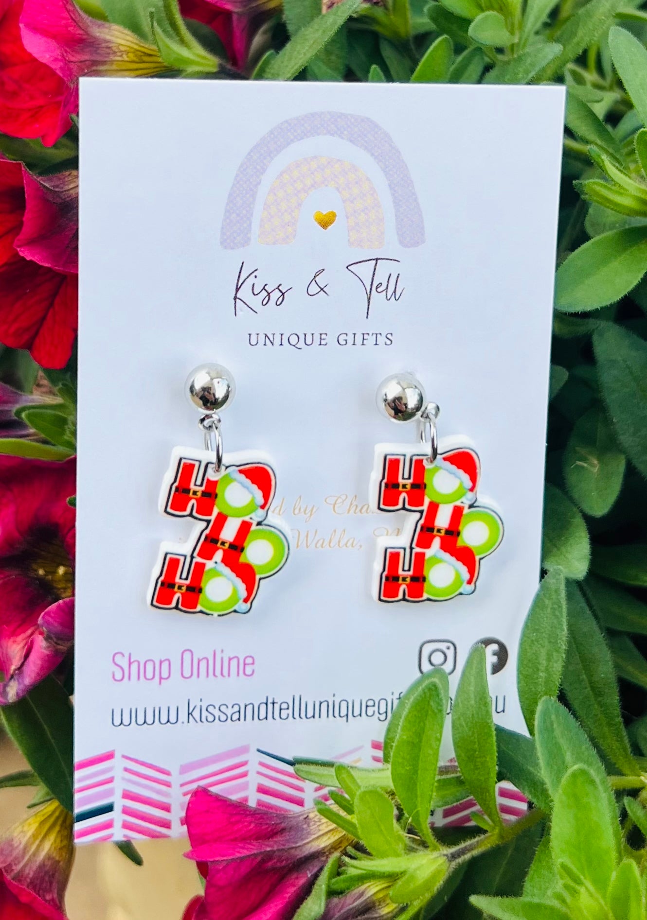 Small Christmas Drop Earrings