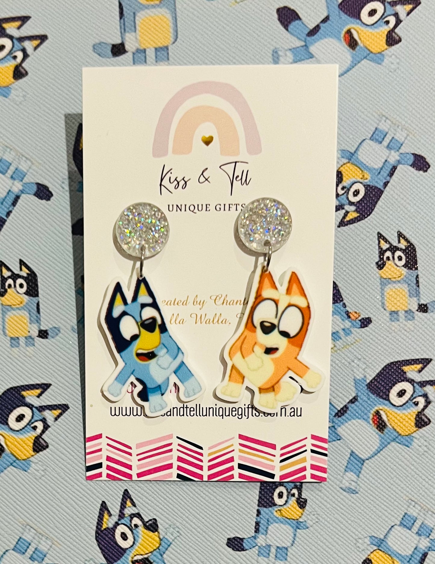 Bluey & Bingo Floss Dancing Earrings