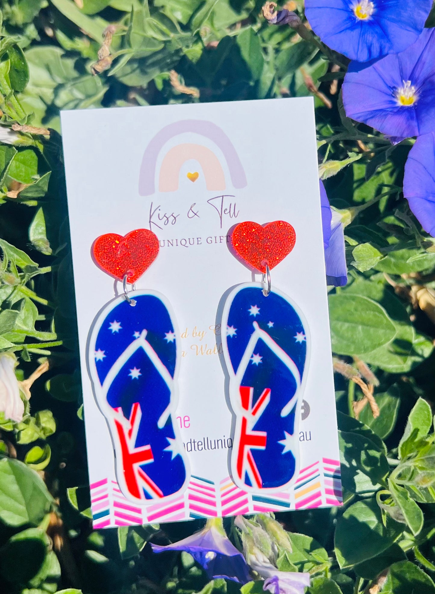 Australia Day Thongs Earrings