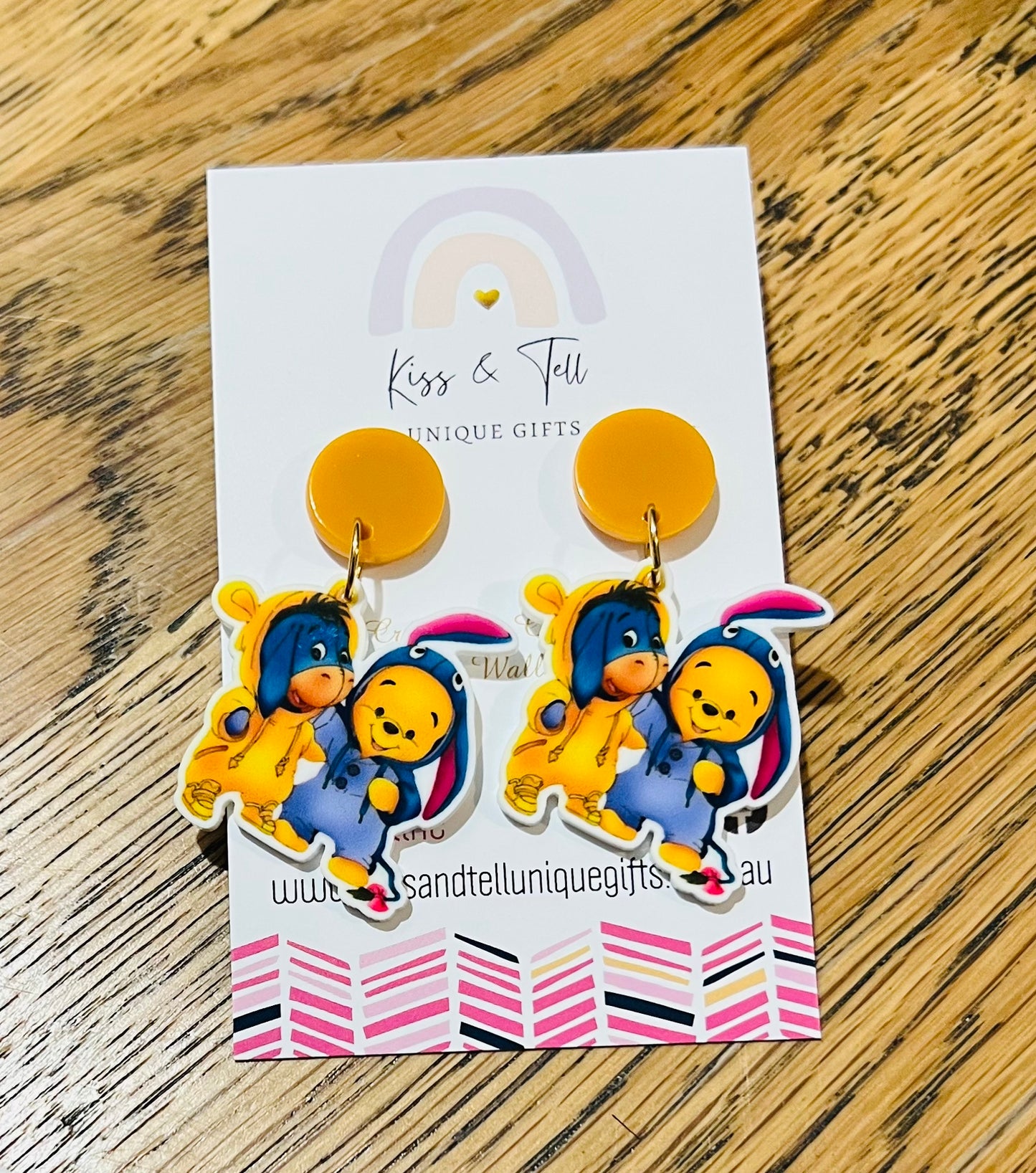 Halloween Winnie & Eeyore Earrings