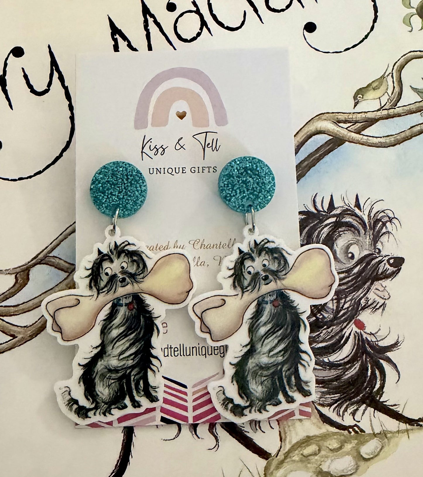 Hairy Maclary Dog Book Earrings