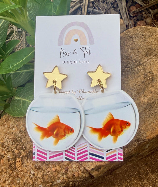 Fish Bowl Dangle Earrings