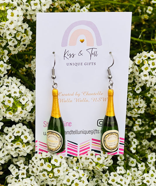 Prosecco Champagne Dangle Earrings