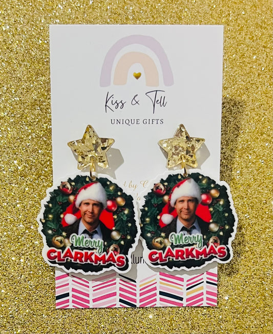 "Merry Clarkmas" Dangle Earrings