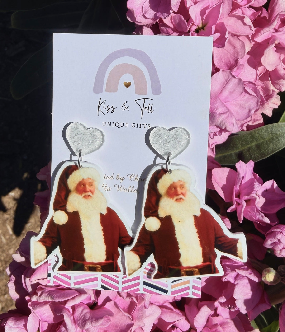 * SALE *  Santa Claus Movie Dangle Earrings