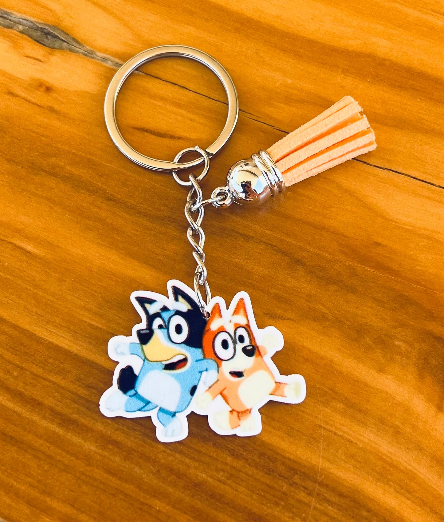 Bluey & Bingo Keyrings with Tassel