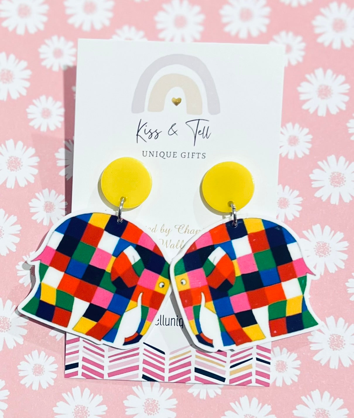 Elmer Elephant Dangle Earrings