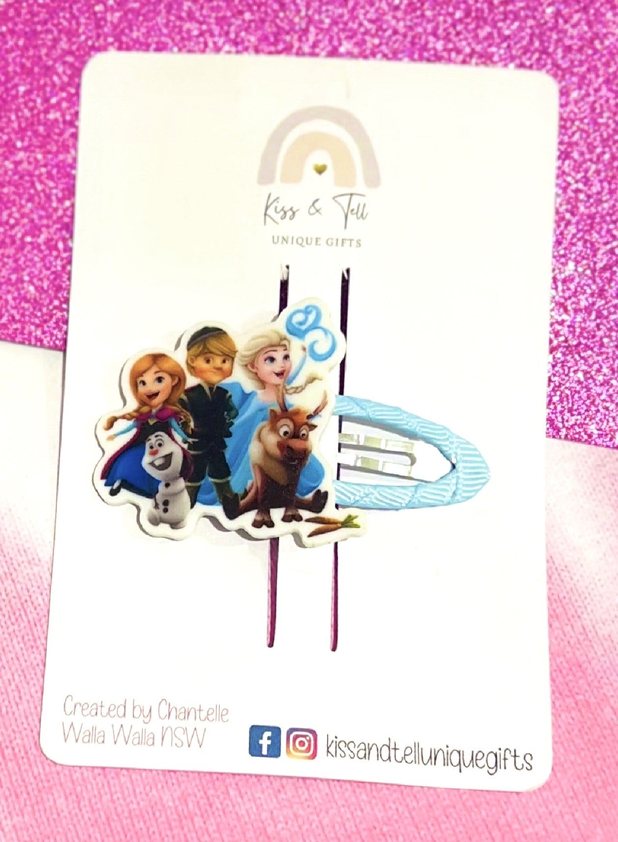 * SALE *  Frozen Movie Elsa & Anna Hair Clips