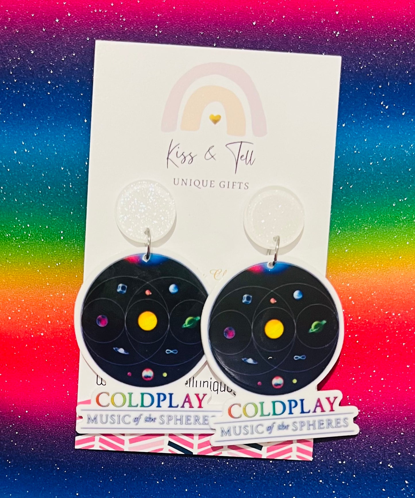 Coldplay Concert Dangle Earrings