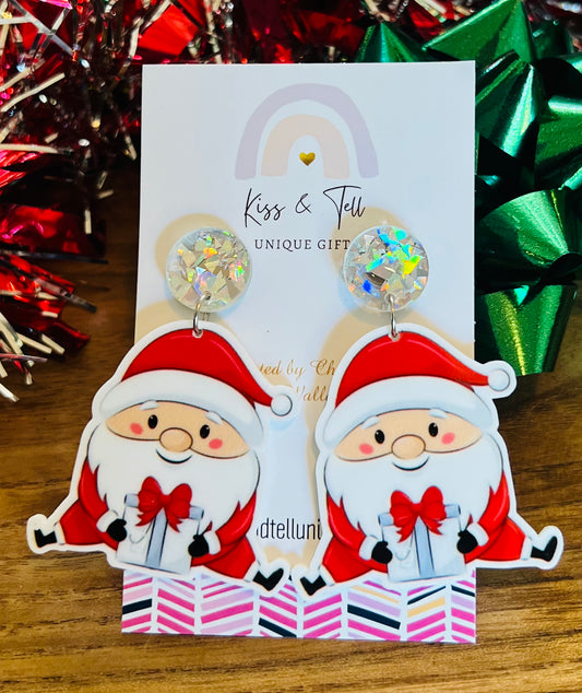 Cute Santa Dangle Earrings