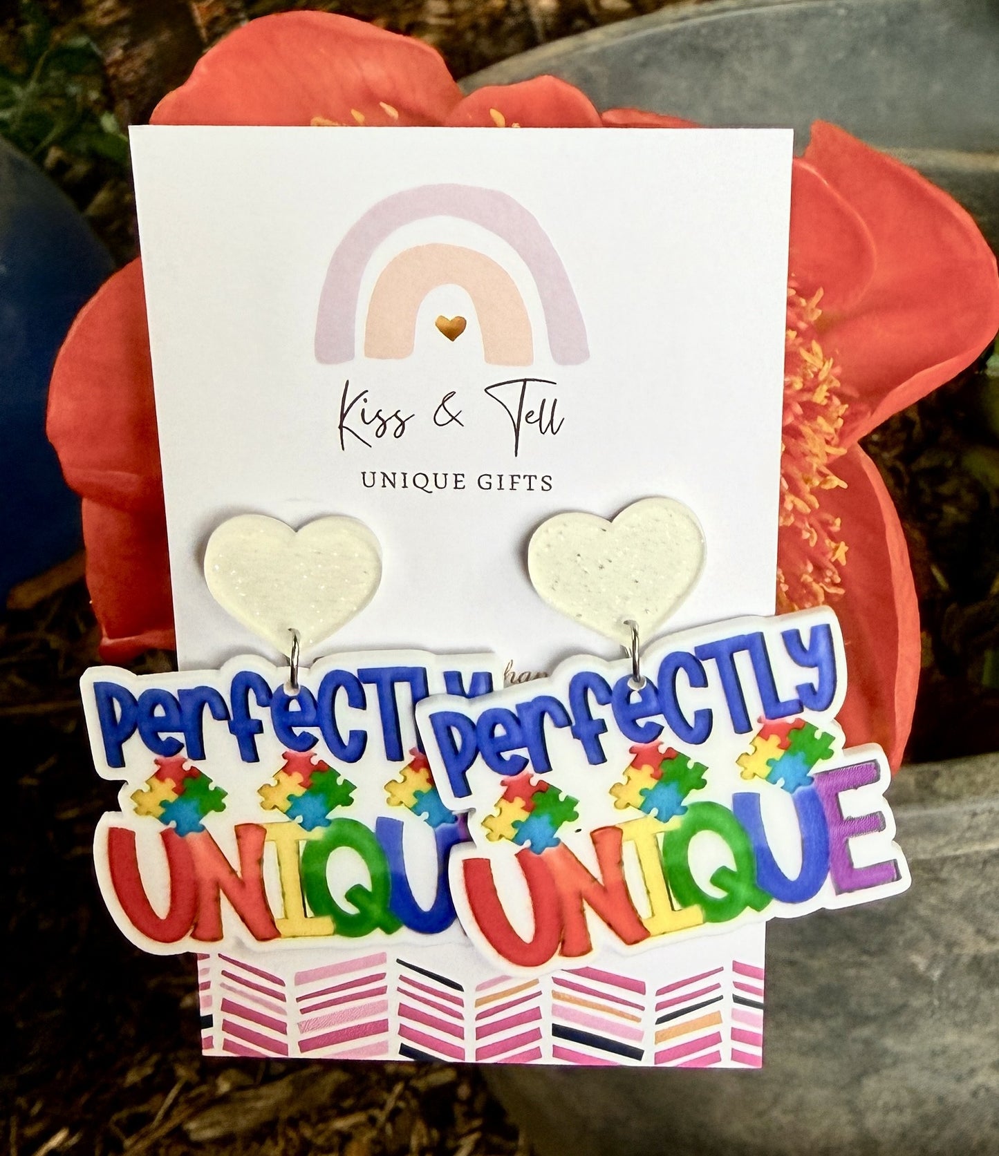 'Perfectly Unique' Autism Awareness Earrings