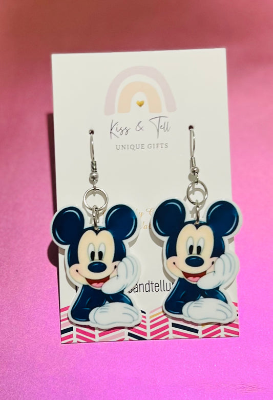 Mickey & Minnie Dangle Earrings